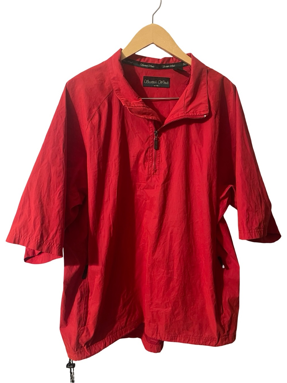 Vintage Scottish Winds Red Pullover Windbreaker Jacket Men’s L